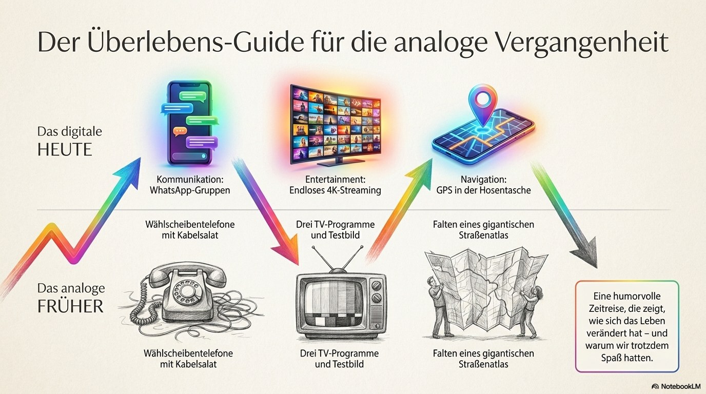 Der Überlebens-Guide für die analoge Vergangenheit – Früher vs. Heute
