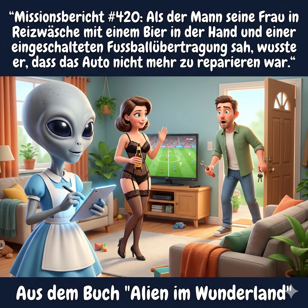 Kirk-Meme: Kirks Missionsbericht ueber irdische Prioritaeten und die Rollenverteilung der Geschlechter — Aus dem Roman Alien im Wunderland