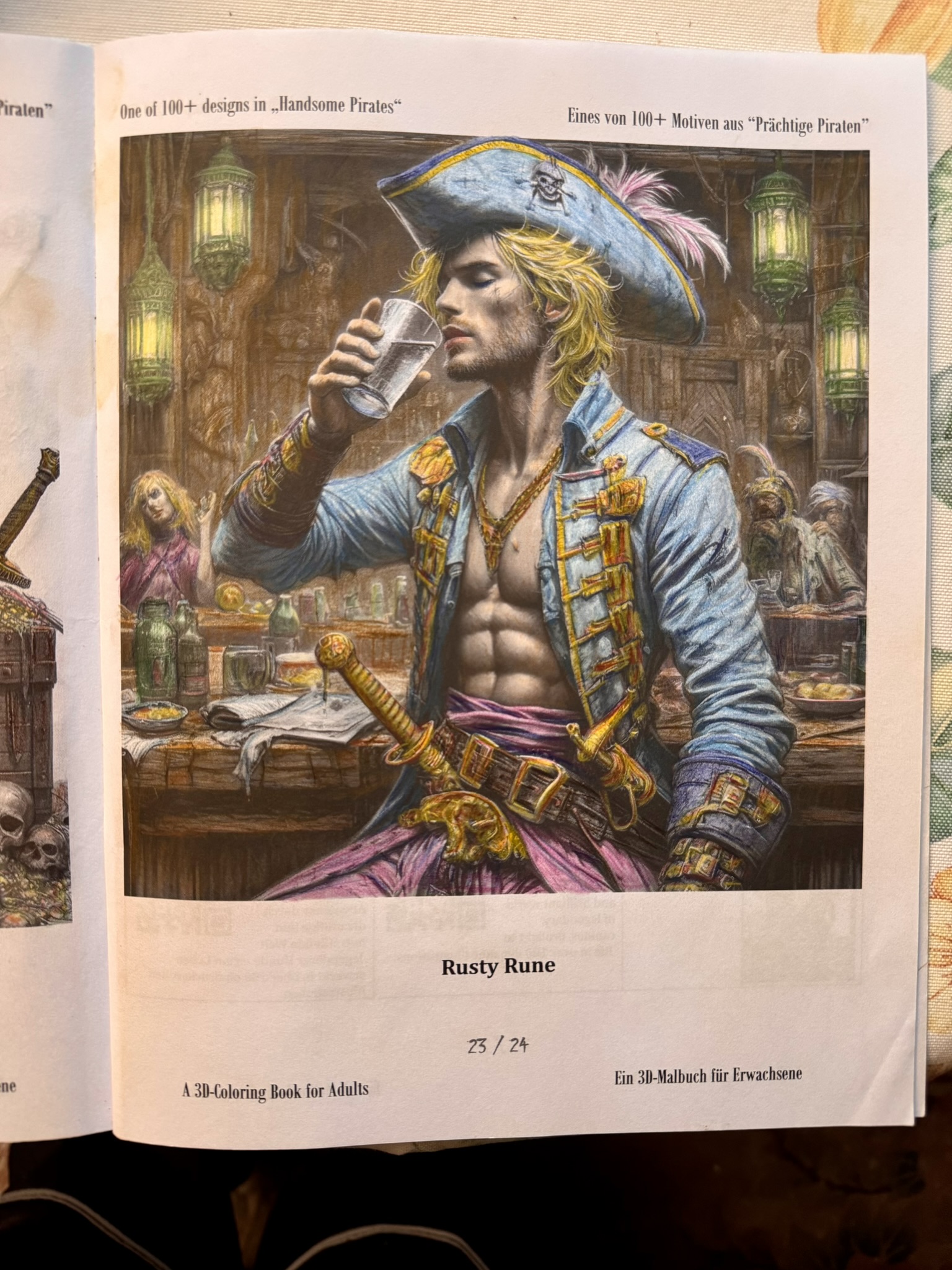 Pirat Rusty ausgemalt