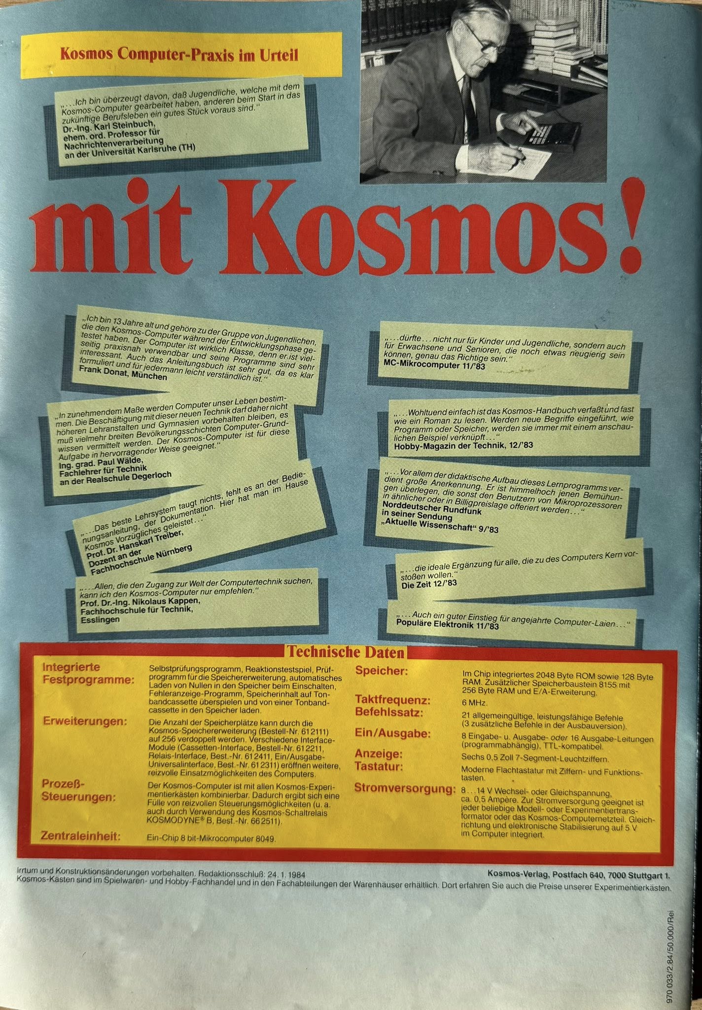Der Kosmos-Computer: 128 Byte Revolution